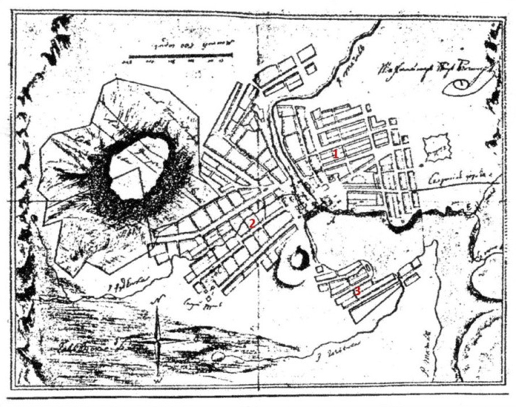 План Нижнетагильского завода 1780-е гг. Цифрой 2 обозначен район Ключи..jpg