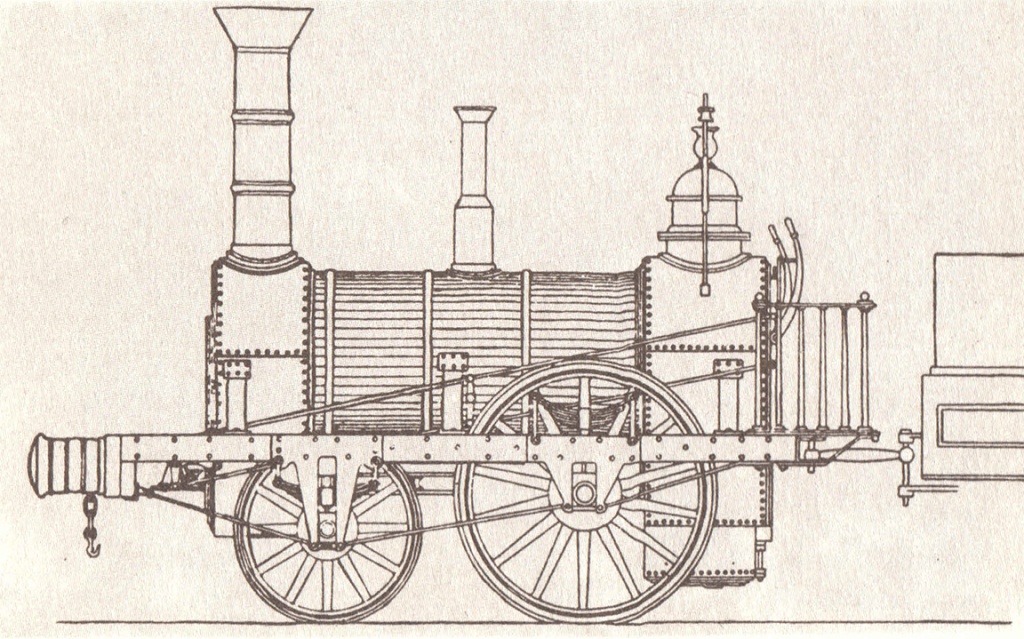 паровоз Планета завода Стефенсона 1833.jpg